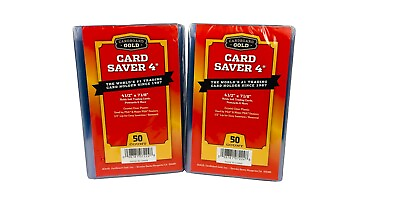#ad 100 Card Saver 4 Thick Cards Cards PSA Grading Sleeve 60pt to 240pt AUTHENTIC $24.74