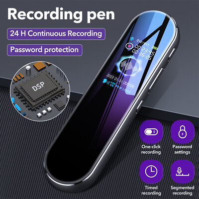 #ad 64GB Digital Sound Recorder Mini Voice Audio Magnetic rechargeable MP3 Player $21.46