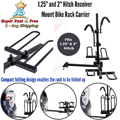 #ad Compact Bike Cradle Folding Tray Bicycle Carrier Foldable Car Hitch Mount Rack $296.62