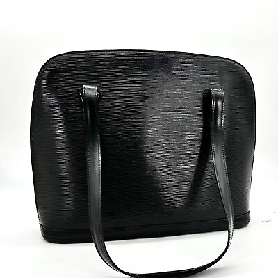 #ad Louis Vuitton Epi Bag Shoulder Rusac Noir M52282 Genuine Leather Black $299.00