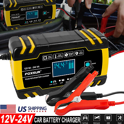 12 24V Car Jump Starter Booster Jumper Box Power Bank Battery Charger Portable $24.73