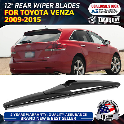 #ad 12quot; Rear Wiper Blade Fit for Toyota Venza 2009 2015 Back Window Windshield Wiper $11.67