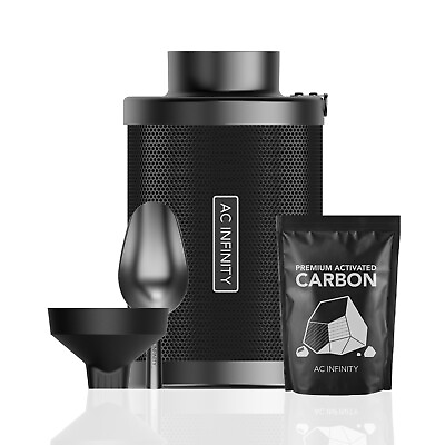 #ad Refillable Carbon Filter Kit 4quot; with Australian Charcoal Refill for Grow Tents $79.99