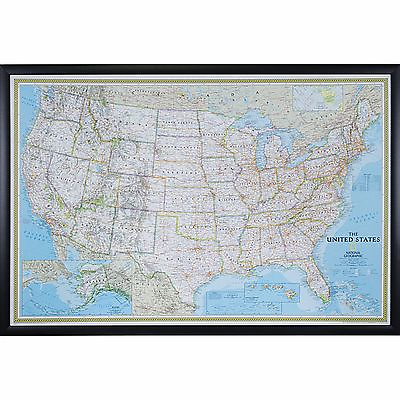 #ad Craig Frames Classic United States Push Pin Travel Map with Pins 24 x 36 $98.99