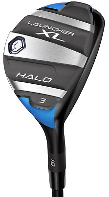 #ad #ad Left Handed Cleveland Launcher XL Halo 21* 4H Hybrid Regular Graphite Mint $109.99