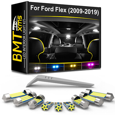 #ad 13x Interior LED Light Bulbs License plate For Ford Flex 2009 2019 4 Color $13.09