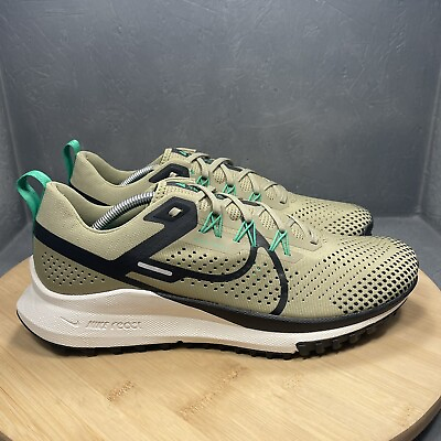 #ad Nike React Pegasus Trail 4 Running Men’s Size 12 Olive Green Bone FJ4733 200 NEW $79.99