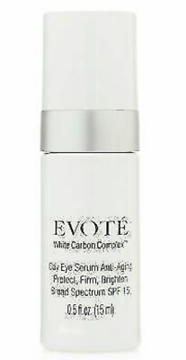 Evoté Beauty White Carbon Anti Aging Day Eye Serum SPF 15 0.5 oz Made in Italy $8.49