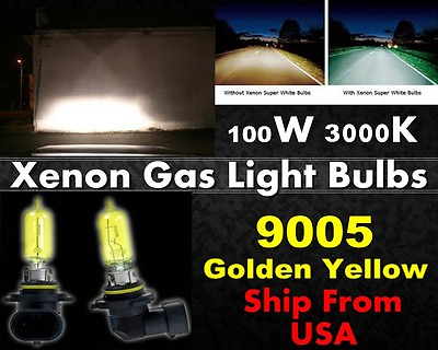 #ad 9005 amp; 9006 Yellow 100W Xenon HID Headlight Combo For High Low Beam A $11.99