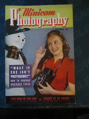 #ad Minicam Photography Magazine December 1940 Snowman The War in the Air 56 $14.99