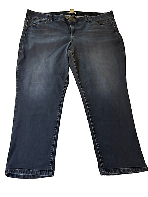 #ad Democracy Jeans Ab Technology Comfort Waistband Blue Denim Womens Size 24W $16.00