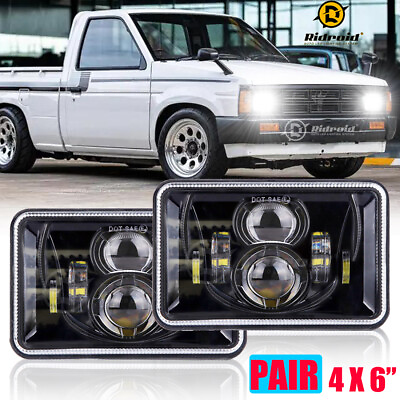 #ad For Nissan 720 1983 1986 DOT 4x6quot; LED Projector Headlights Hi Lo Sealed Beam 2PC $53.99