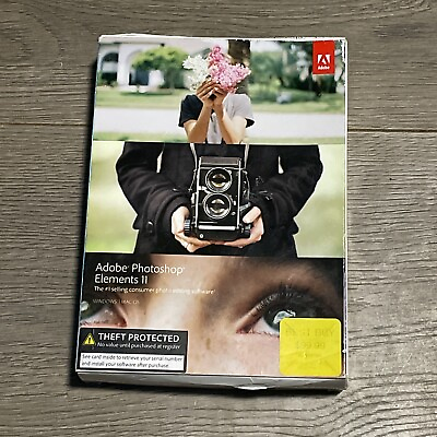 #ad Adobe Photoshop Elements 11 Special Edition w Box Manuals and Serial Number $43.99