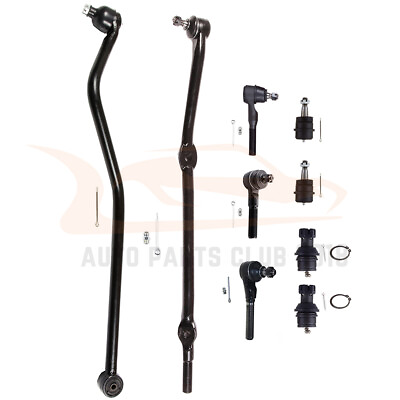 #ad 9Pcs Front Lower Upper Ball Joints Steering Tie Rod Fits 1991 2001 Jeep Cherokee $88.34