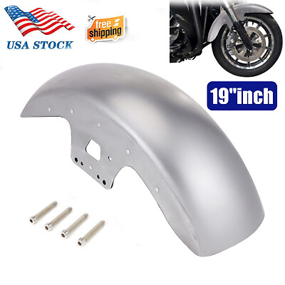 #ad #ad 19quot;inch Unpainted Front Fender For Harley Touring Electra Street Glide Baggers $143.92