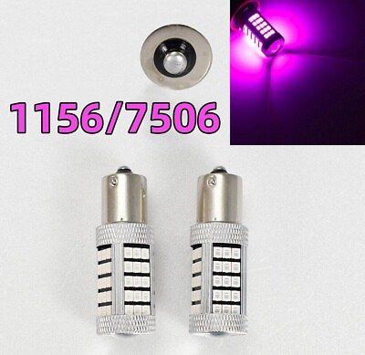 #ad Rear Signal Light 1156 BA15S 180° 7506 P21W 3497 63 SMD LED Purple W1 Fits AW E $18.00