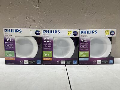 #ad Philips LED Recessed Retrofit Trim 4quot; 50W 2 Soft White Light and 1 Daylight $39.95