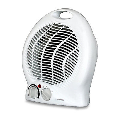 #ad Portable Fan Heater with Thermostat White H 1322 $29.14