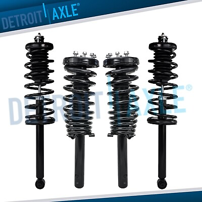 #ad 4pc Front and Rear Struts w Coil Springs for 2001 2002 Honda Accord Acura CL $219.03
