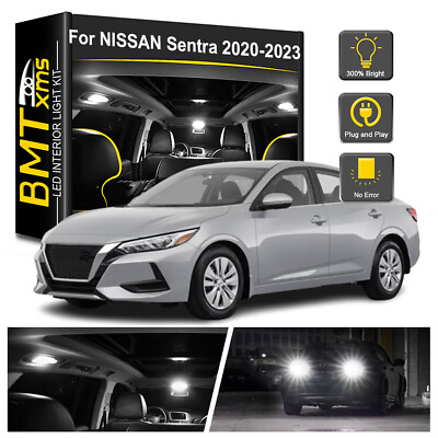 #ad 13x Interior LED Light Bulbs Reverse Dome Map For Nissan Sentra 2020 2023 $16.14