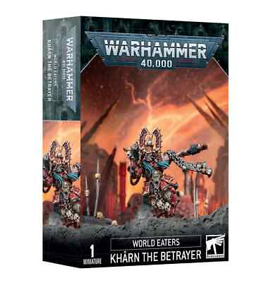 #ad Kharn the Betrayer World Eaters Chaos Space Marines Warhammer 40K NIB $34.00