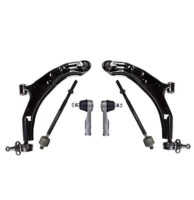 #ad 6 New Pc Suspension Kit for Nissan Sentra 01 06 Control Arm Ball Joint Tie Rods $83.13