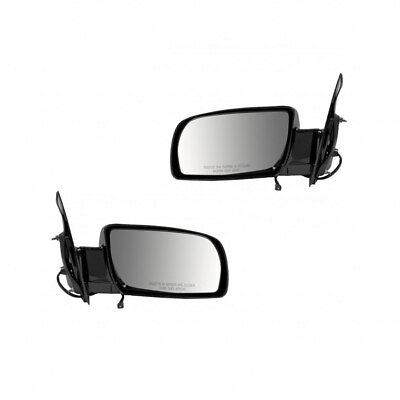 #ad For Chevy Astro 1990 1998 Door Mirror Driver amp; Passenger Pair Power Gloss Black $88.53