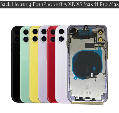 #ad Replacement Back Housing Frame For iPhone 8 8 Plus X XR XS Max 11 11 Pro Max $28.99