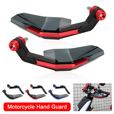 #ad 1 Pair Black Motorcycle 13mm Handlebar Brush Bar Hand Guard Handguard Protector $22.04