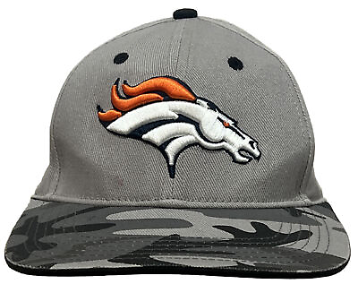#ad Denver Broncos Mile High Camo NFL Football Snapback Baseball Cap Hat Sz Youth $10.00