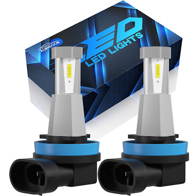 #ad 2x H11 Led Headlight suitable For 2014 2020 Nissan Rogue High Low BeamFog bulbs $19.99