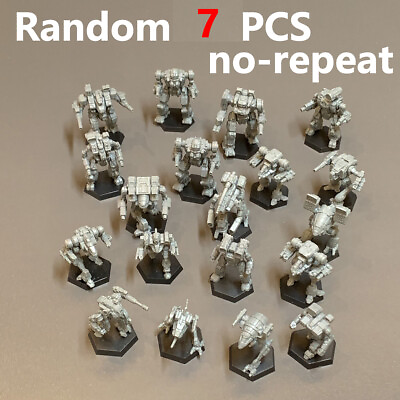 #ad Random 7 Pcs Battletech Mech Inner Kickstarter Catalyst Game Direct figure RARE $18.99