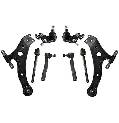 #ad 8 Pc Suspension Kit for Toyota Camry 2007 2011 Control Arms Tie Rods Ball Joints $122.37
