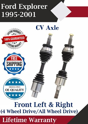 #ad New OE Front CV Axle For 1995 2001 Ford Explorer 4WD 4X4 Lifetime Warranty $147.00