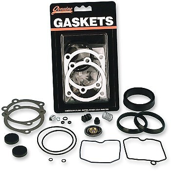 #ad James Gasket Keihin CV Carb Carburetor Rebuild Kit 86 06 for Harley Dyna Softail $58.51