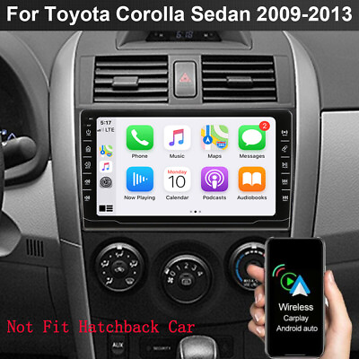 #ad For Toyota Corolla 2009 2013 Car GPS Radio Stereo Carplay Player BT USB w Camera $89.98