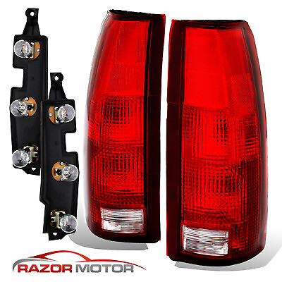 #ad 88 99 Tail Lights Pair For Chevy GMC Silverado Tahoe Sierra Connector Circuit $44.99