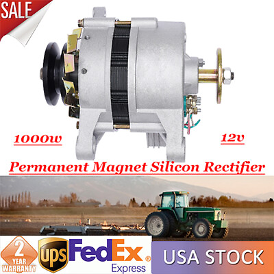 #ad PMA Permanent Magnet Alternator 1000W 12V Low Rpm Copper Synchronous Generator $61.20