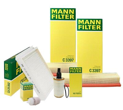 #ad Mann Oil Paper Cabin Fuel 2 Air Filter Service Kit For Mercedes W166 X166 Turbo $86.95