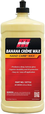 #ad Malco Nano Care Banana Creme Wax Long Lasting UV protection for Automotive 32 $30.88