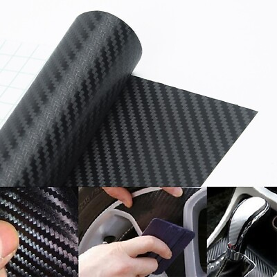 #ad #ad DIY 3D Carbon Fiber Vinal Wrap Film Sheet Sticker Auto Car Decal Decor 127*30cm $10.91