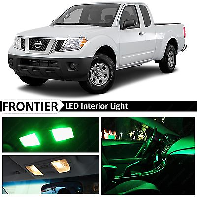 #ad 7x Green Interior LED Lights Package for 2005 2016 Frontier Truck $10.89