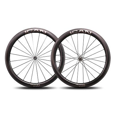 #ad #ad ICAN Alpha 50 Max 1500g Carbon Road Bike Wheelset 700C Rim Brake AS511 522 Hub $556.00