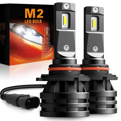 #ad AUXITO 9012 HIR2 LED Headlight Bulb High Low Beam Kit High Power 20000LM M2 EOA $19.29