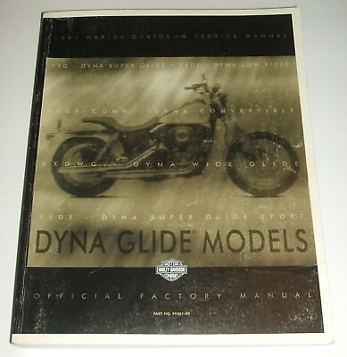 #ad Harley 1999 Dyna Service Manual Wide Glide Low Rider Super Convertible Sport $78.49