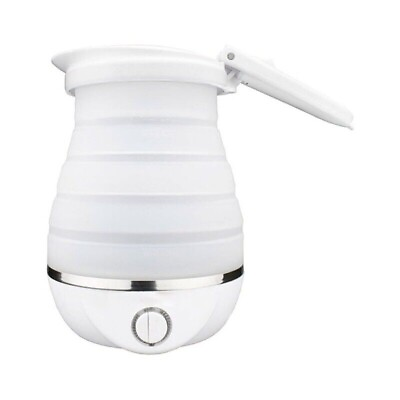#ad Dual Voltage 120 220v 0.8L Collapsible Travel Kettle White $21.85