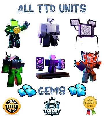 #ad Toilet Tower Defense All Units and Gems Lowest and Fast Delivery‼️ $13.99