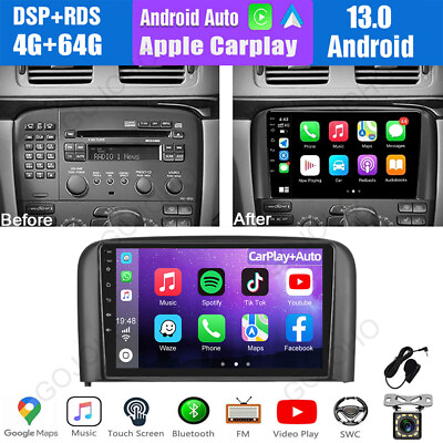 #ad Android 13 For Volvo S80 2004 2008 Car Stereo Radio GPS Navi Carplay BT HeadUnit $183.99
