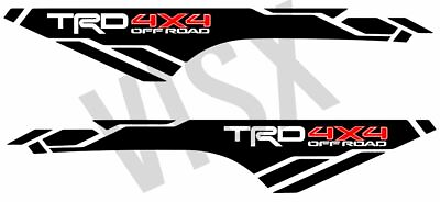 #ad X2 TRD 4x4 off road vinyl decal for 2013 2019 Toyota Tacoma bed side $55.00