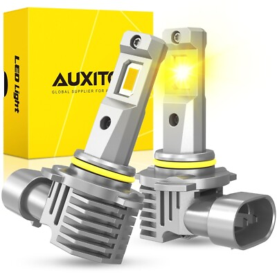 #ad AUXITO H10 9145 LED Fog Driving Light DRL 3000K Super Bright YELLOW Bulb 9140 EA $26.59